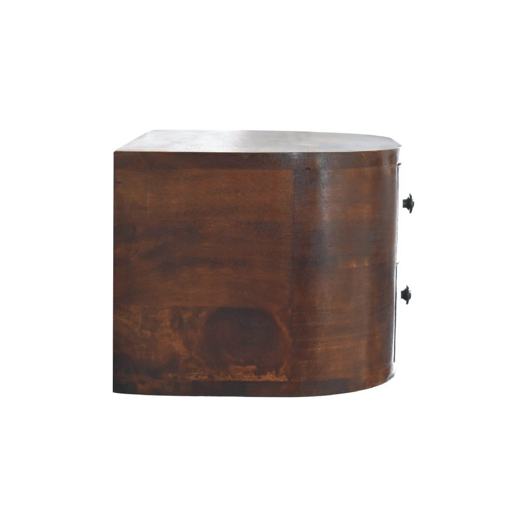 Lunar 2 Drawer Floating nightstand-6