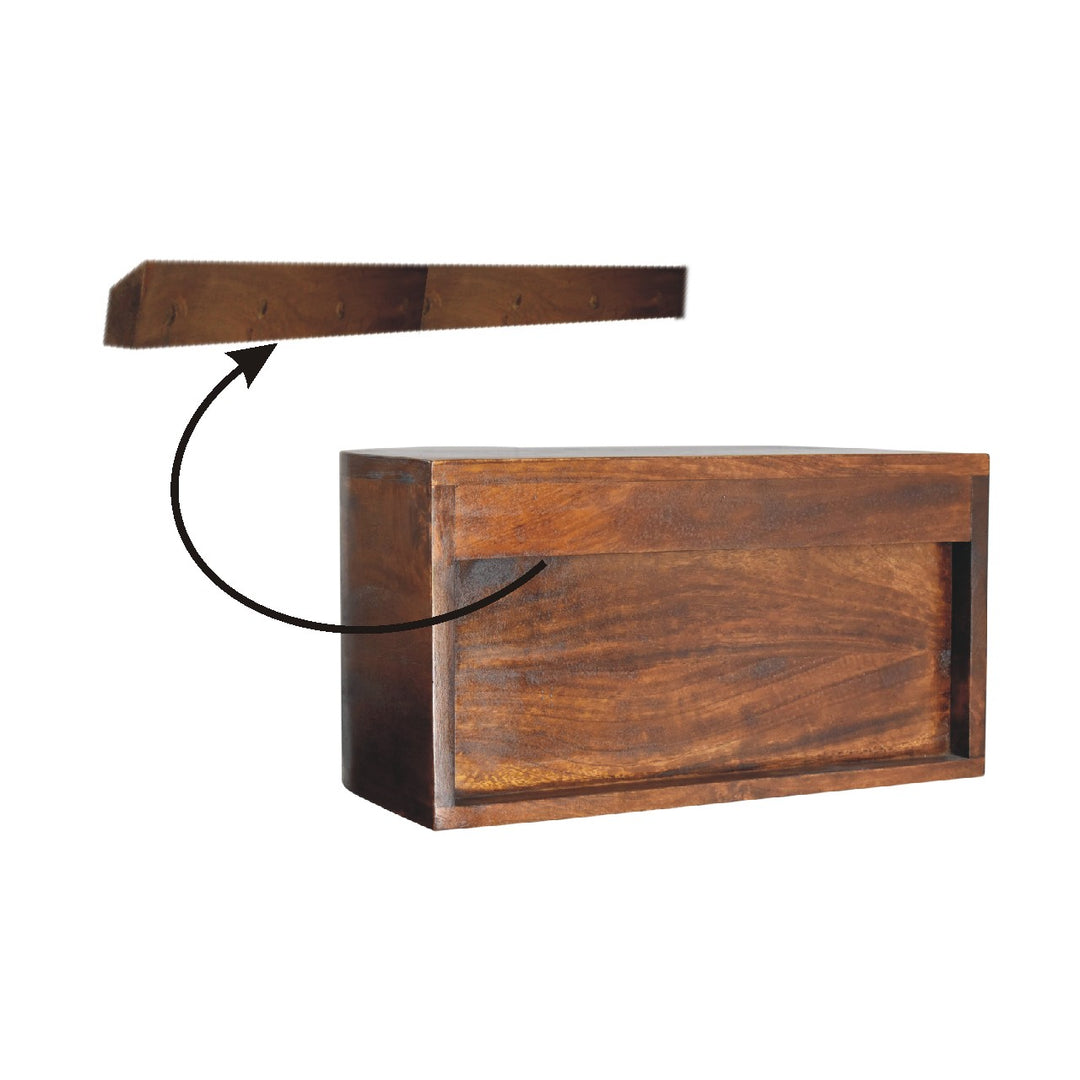 Lunar 2 Drawer Floating nightstand-8