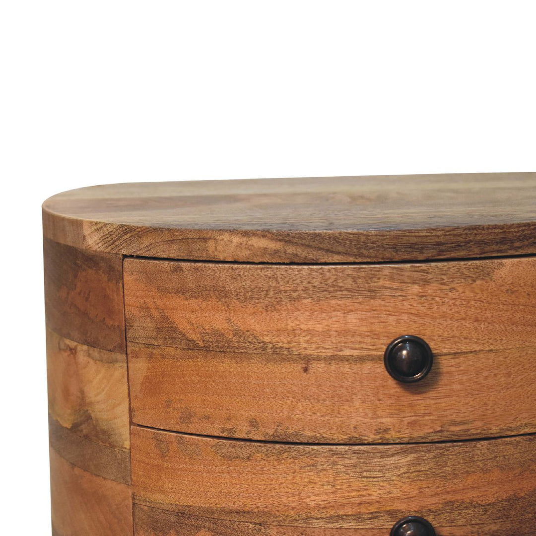 Odyssey Oak-ish Tripod nightstand-3