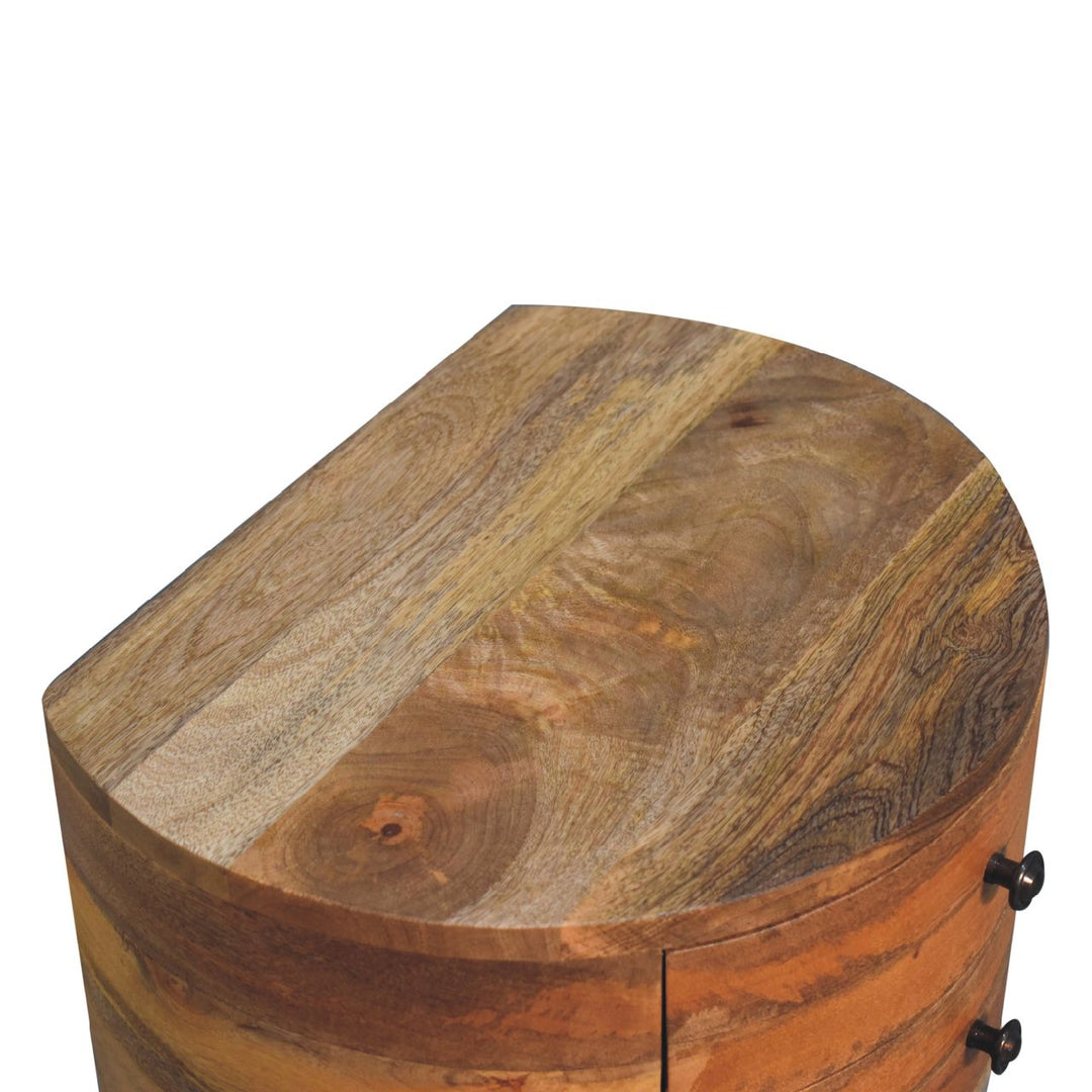 Odyssey Oak-ish Tripod nightstand-4