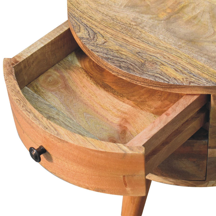 Odyssey Oak-ish Tripod nightstand-5