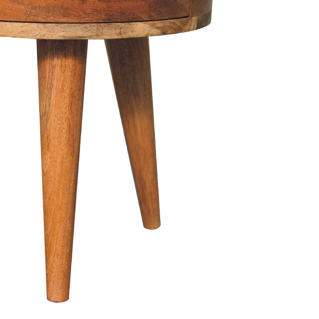 Odyssey Oak-ish Tripod nightstand-6