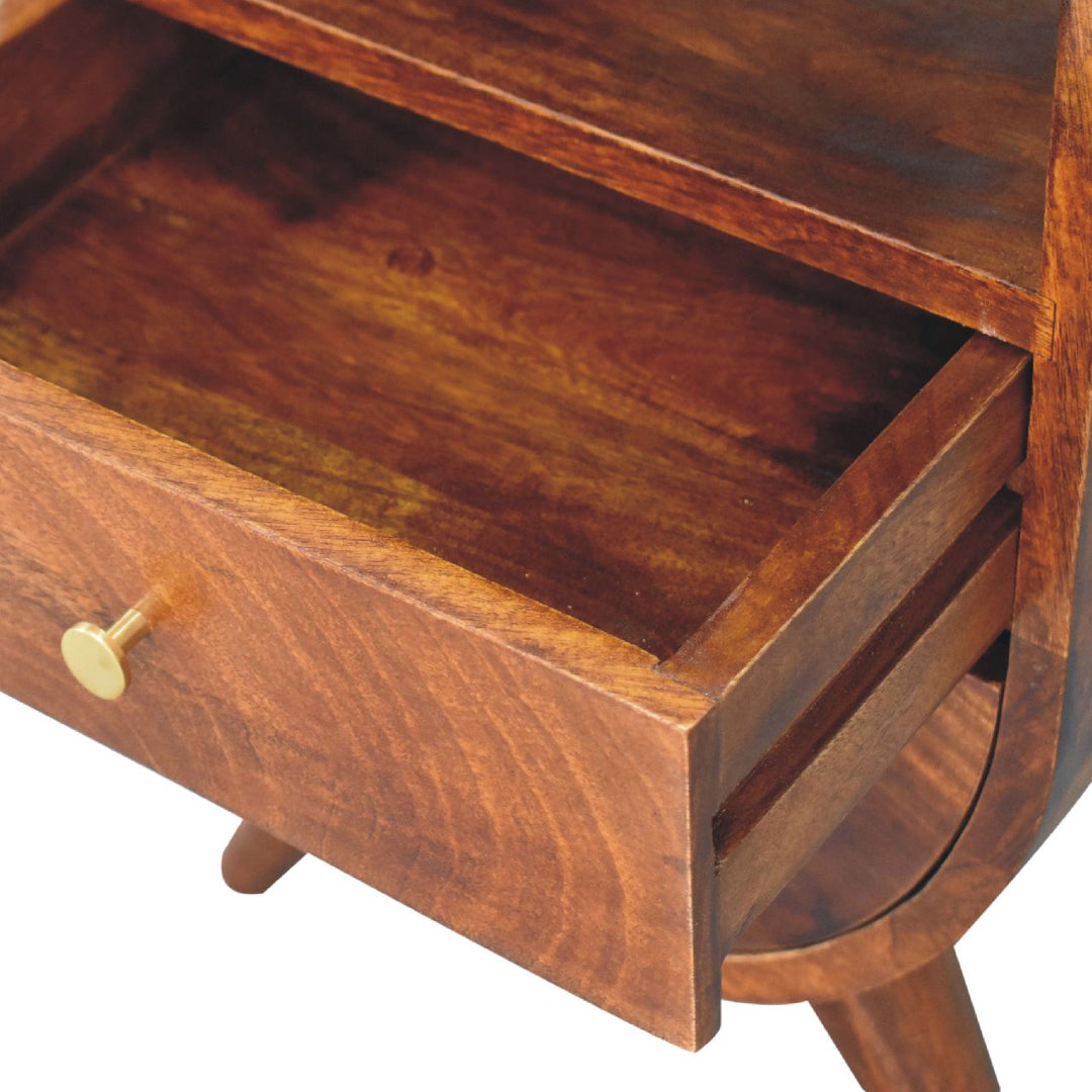 Split Chestnut nightstand-5