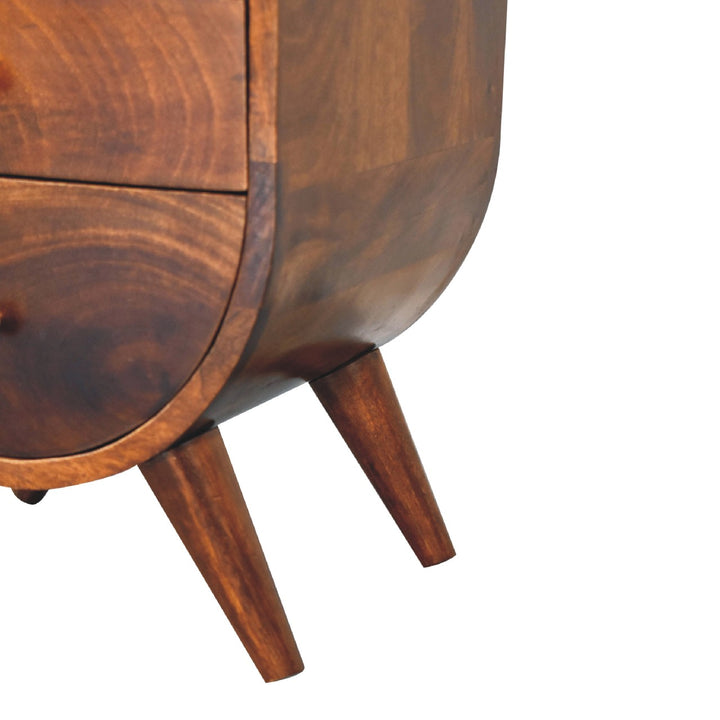 Split Chestnut nightstand-6
