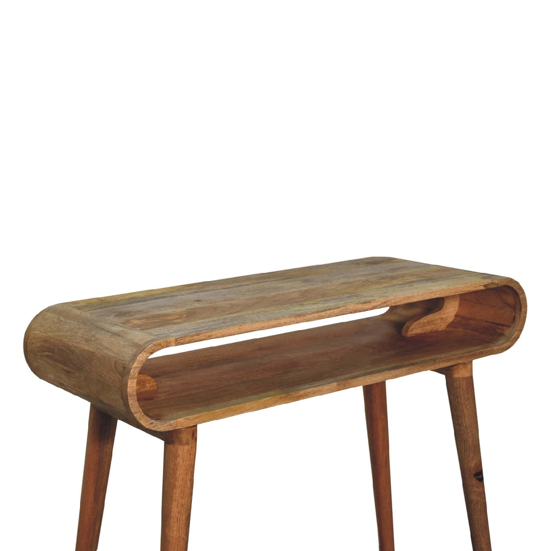 Amaya Oak-ish Nordic Style Console Table-5