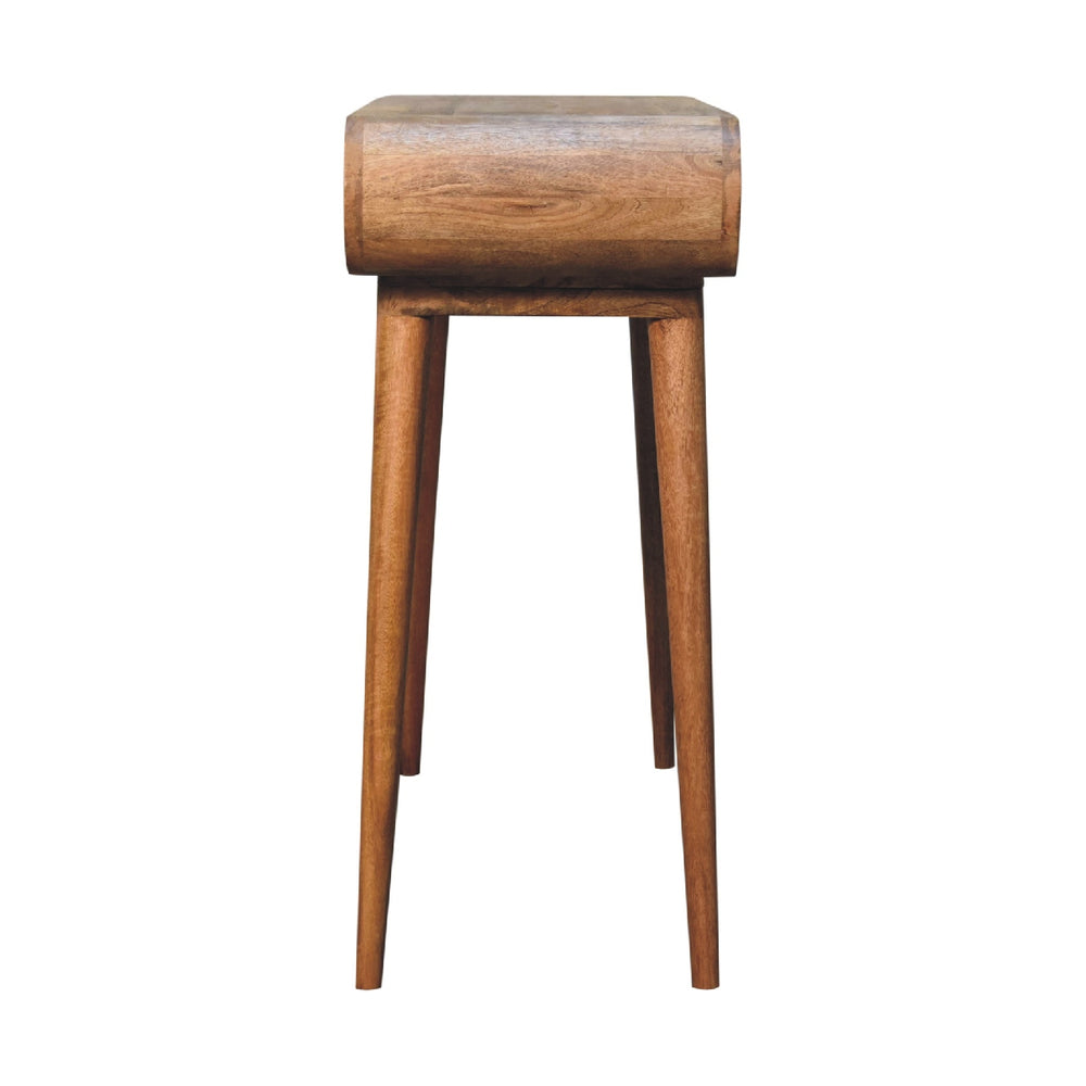 Amaya Oak-ish Nordic Style Console Table-1