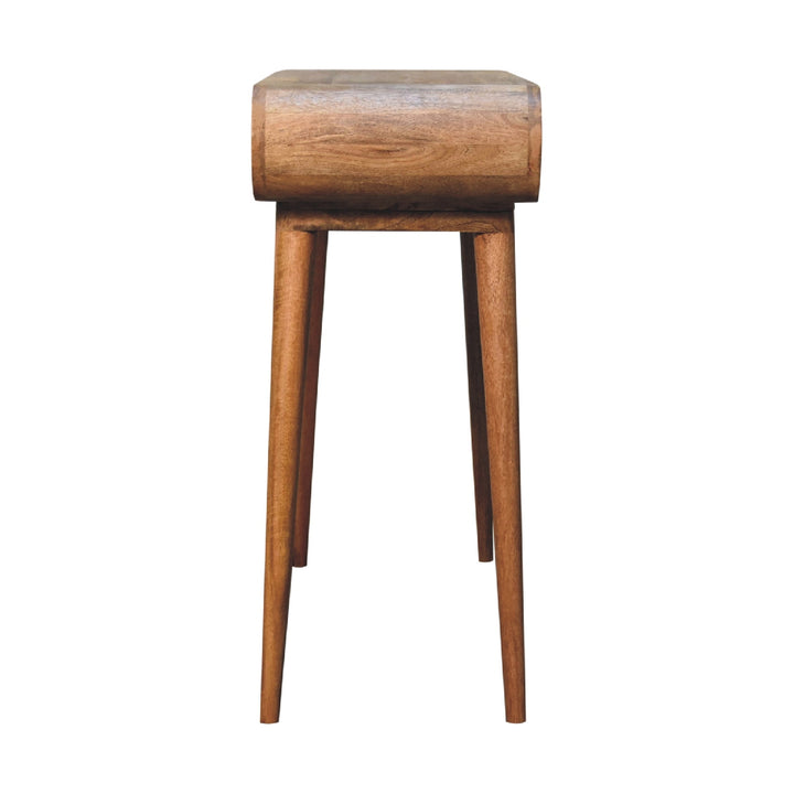 Amaya Oak-ish Nordic Style Console Table-1