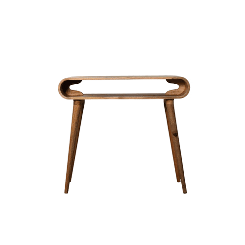 Amaya Oak-ish Nordic Style Console Table-8