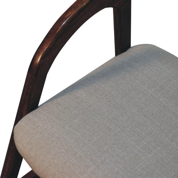Chestnut Linen Deco Chair-4