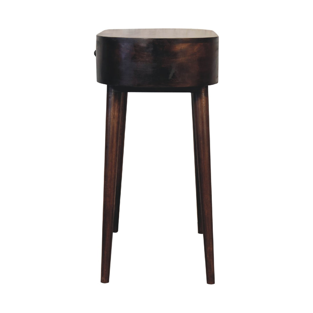 Walnut Curved Edge Console Table-1
