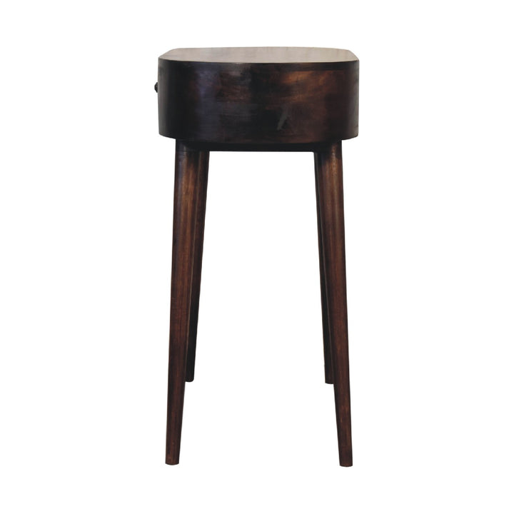 Walnut Curved Edge Console Table-1