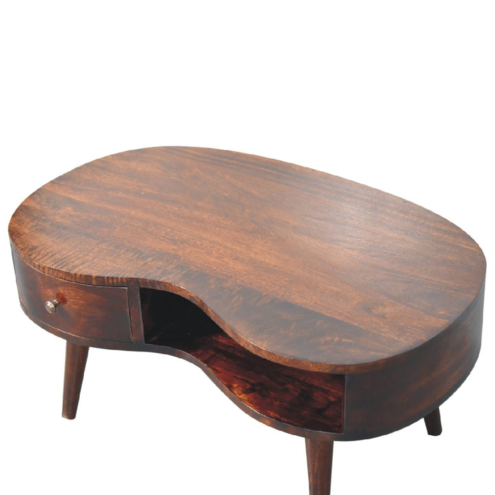 Walnut Wave Coffee Table-5