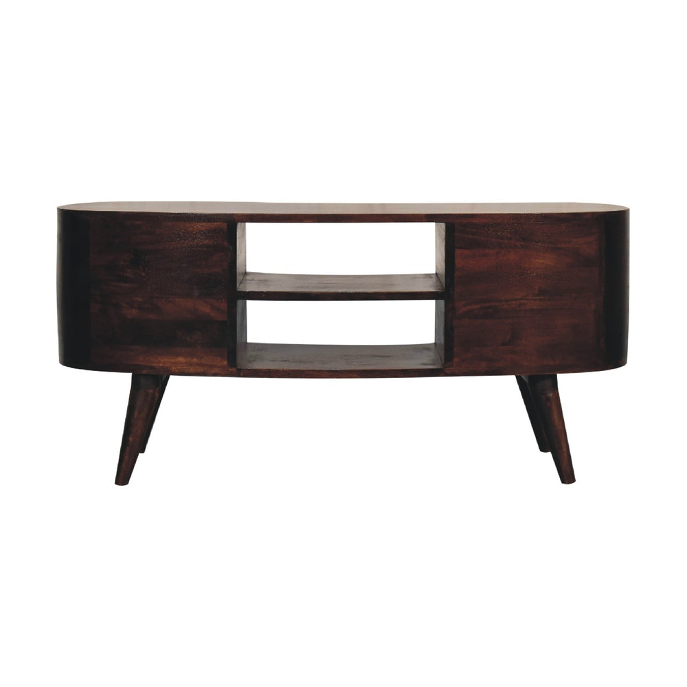 Walnut Wave Entertainment Unit-1