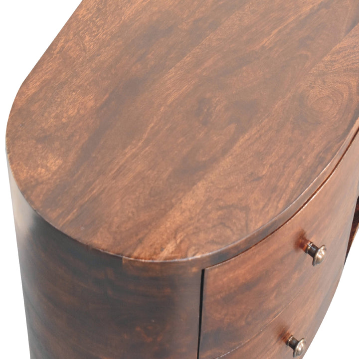 Walnut Wave Entertainment Unit-6