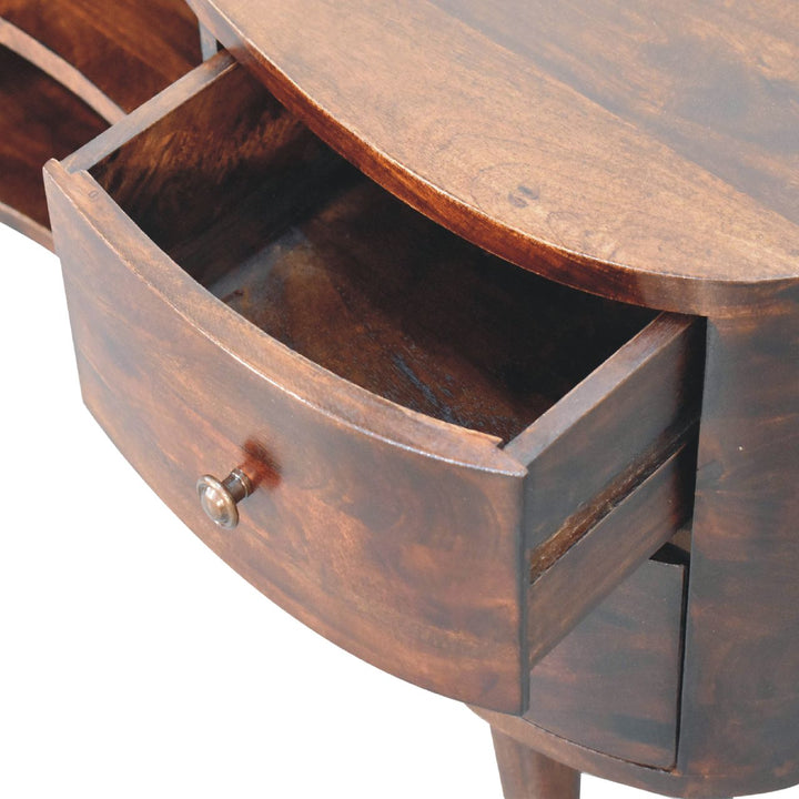 Walnut Wave Entertainment Unit-7