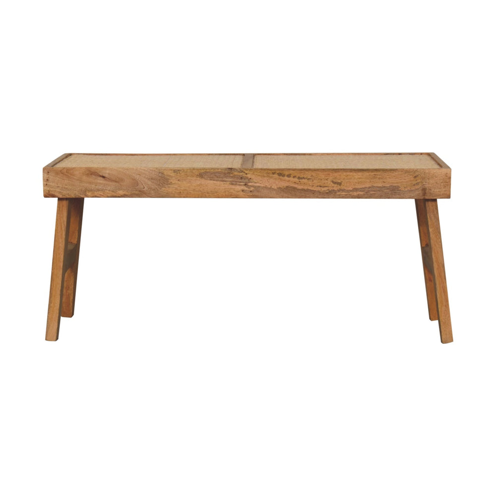 Open Rattan Bench-1