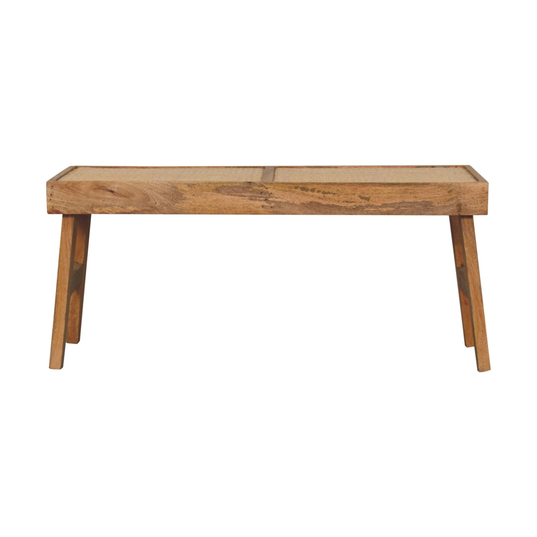 Open Rattan Bench-1