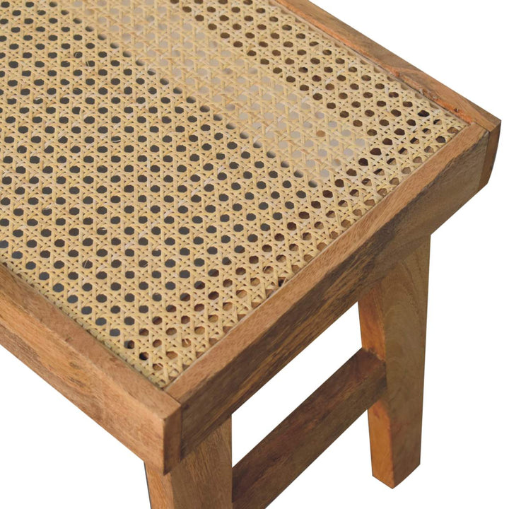 Open Rattan Bench-6
