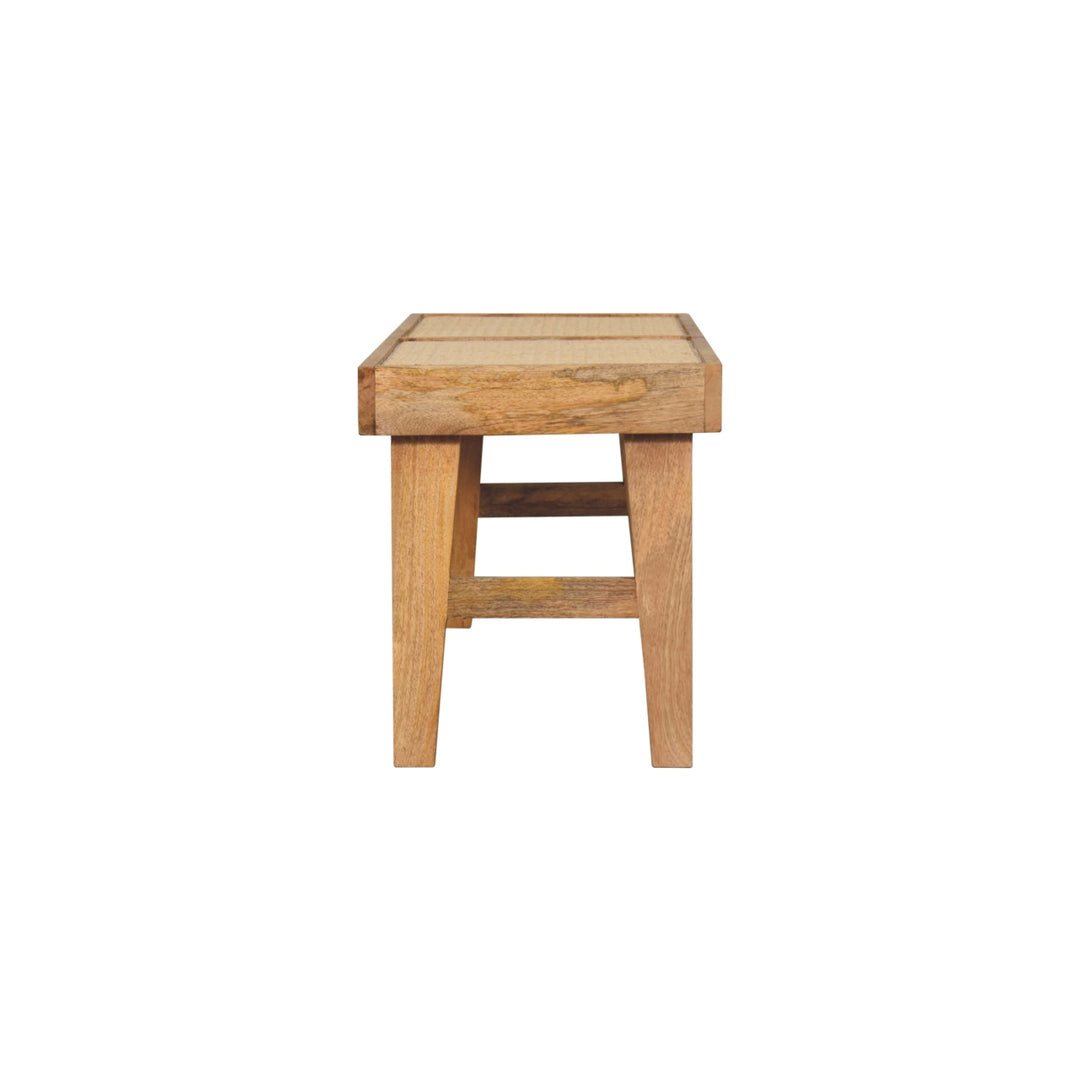 Open Rattan Bench-8