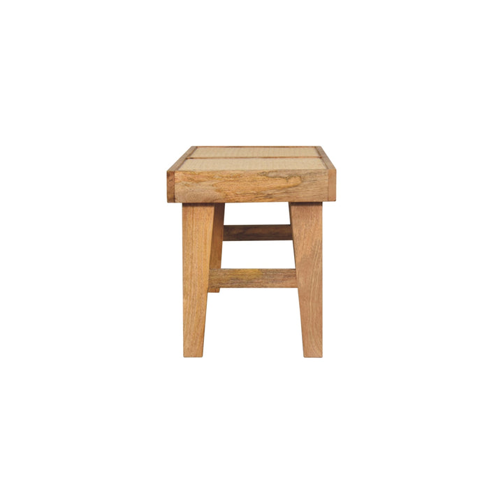Open Rattan Bench-8