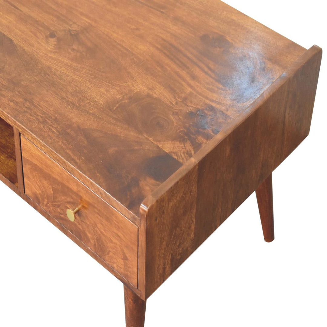 Elevated Chestnut Coffee Table-5