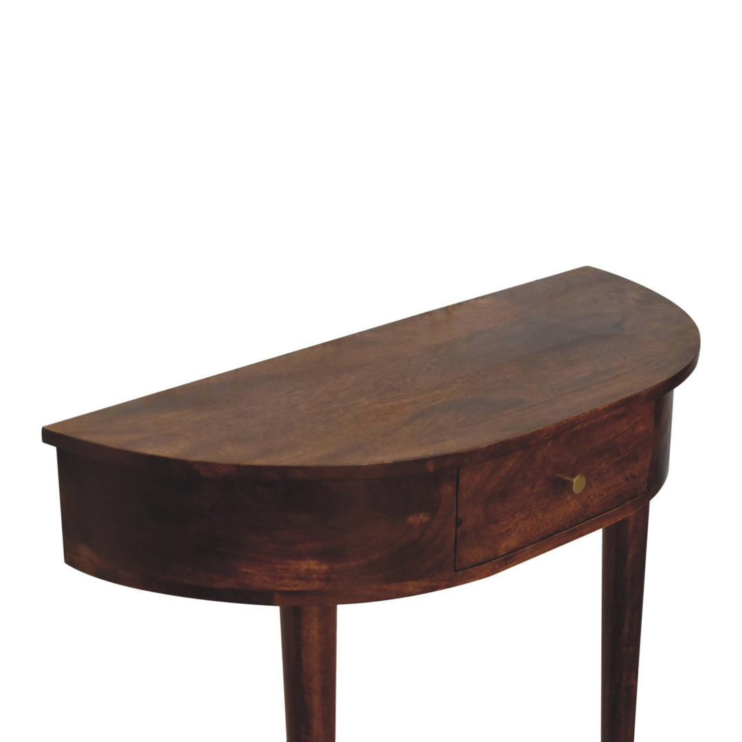 Backless Mounted Chestnut Console-5