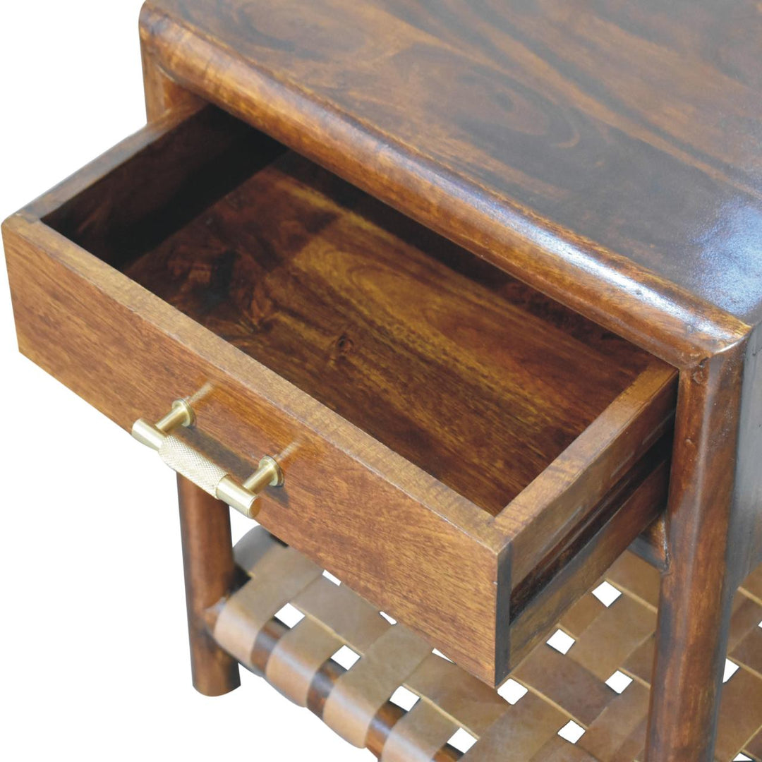 Chestnut T-Bar Bedside-6