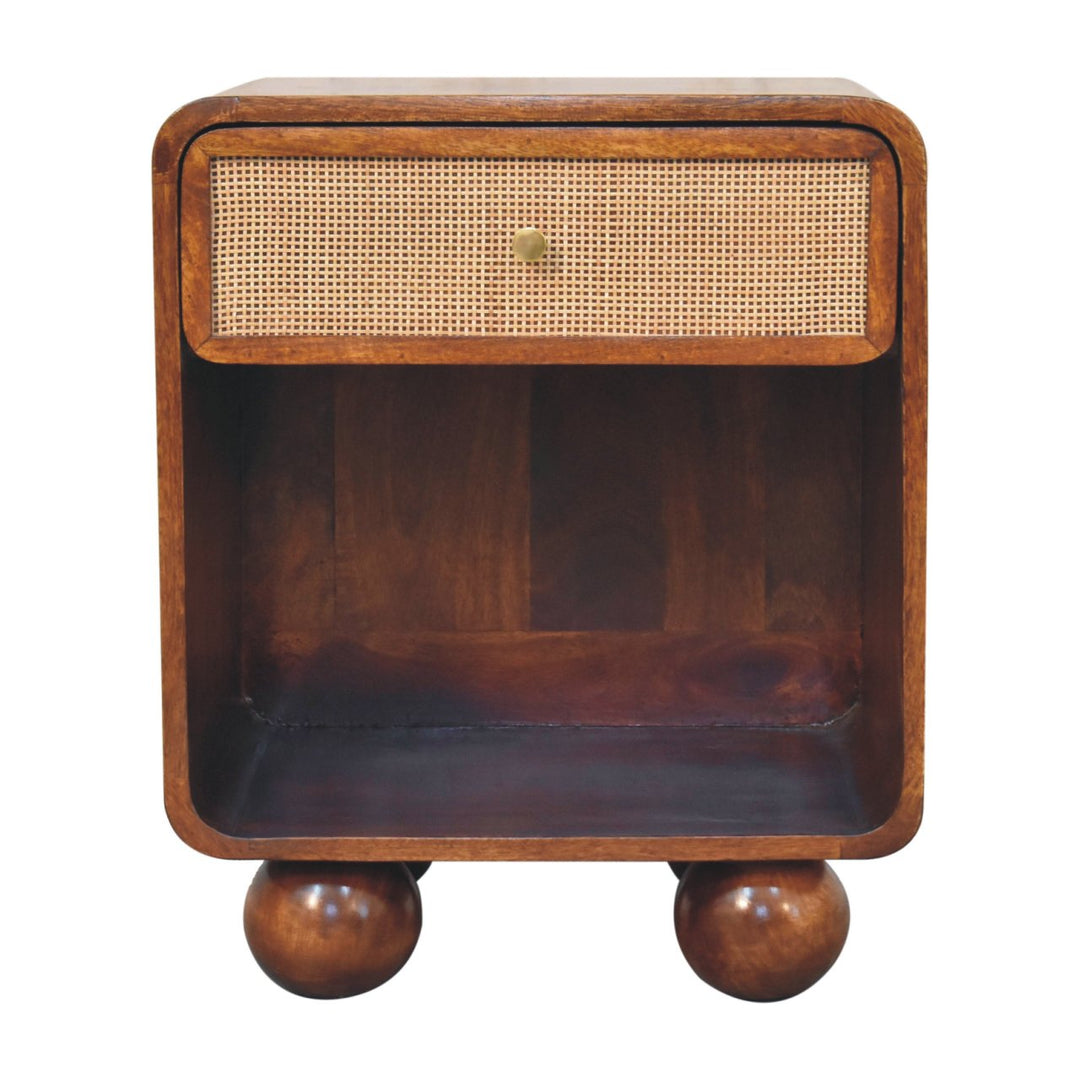 Chestnut Open Woven Bedside-1