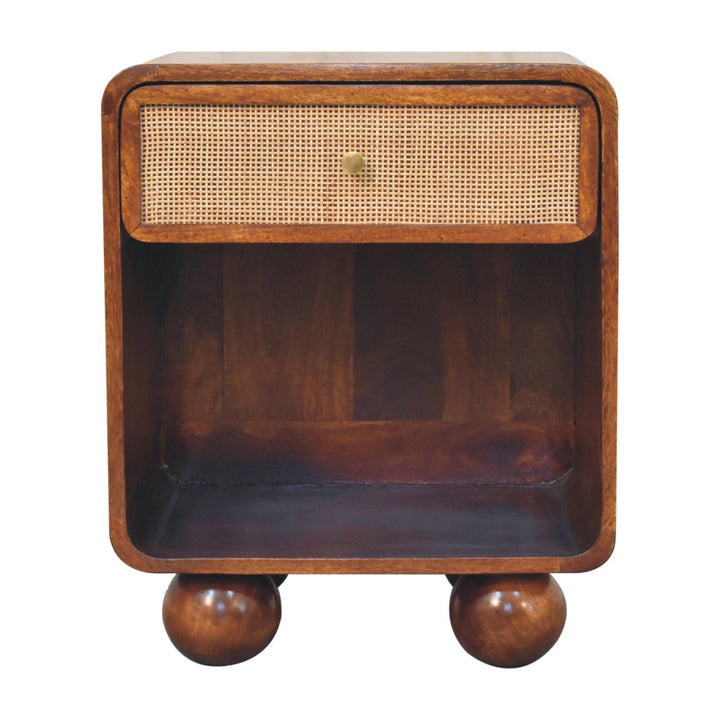 Chestnut Open Woven Bedside-1