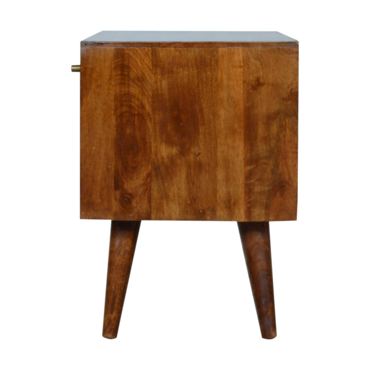 Chestnut Abstract Inlay Sideboard-7