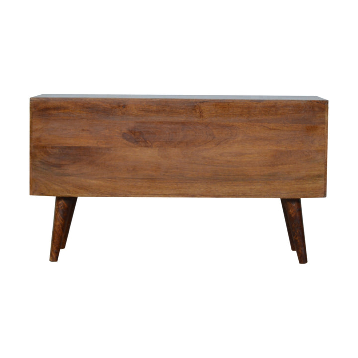 Chestnut Abstract Inlay Sideboard-8