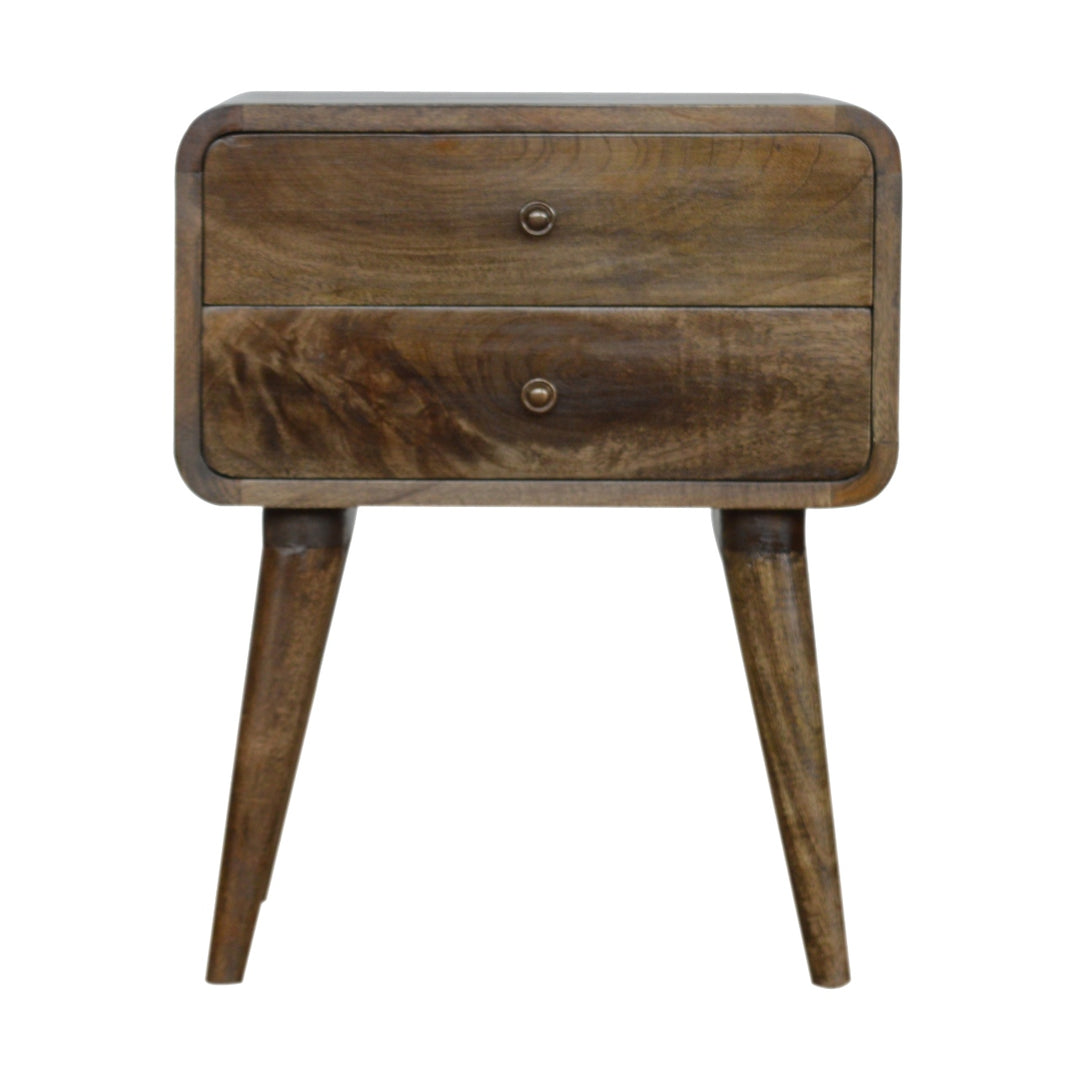 Curved Classic Grey Washed Bedside wholesalers