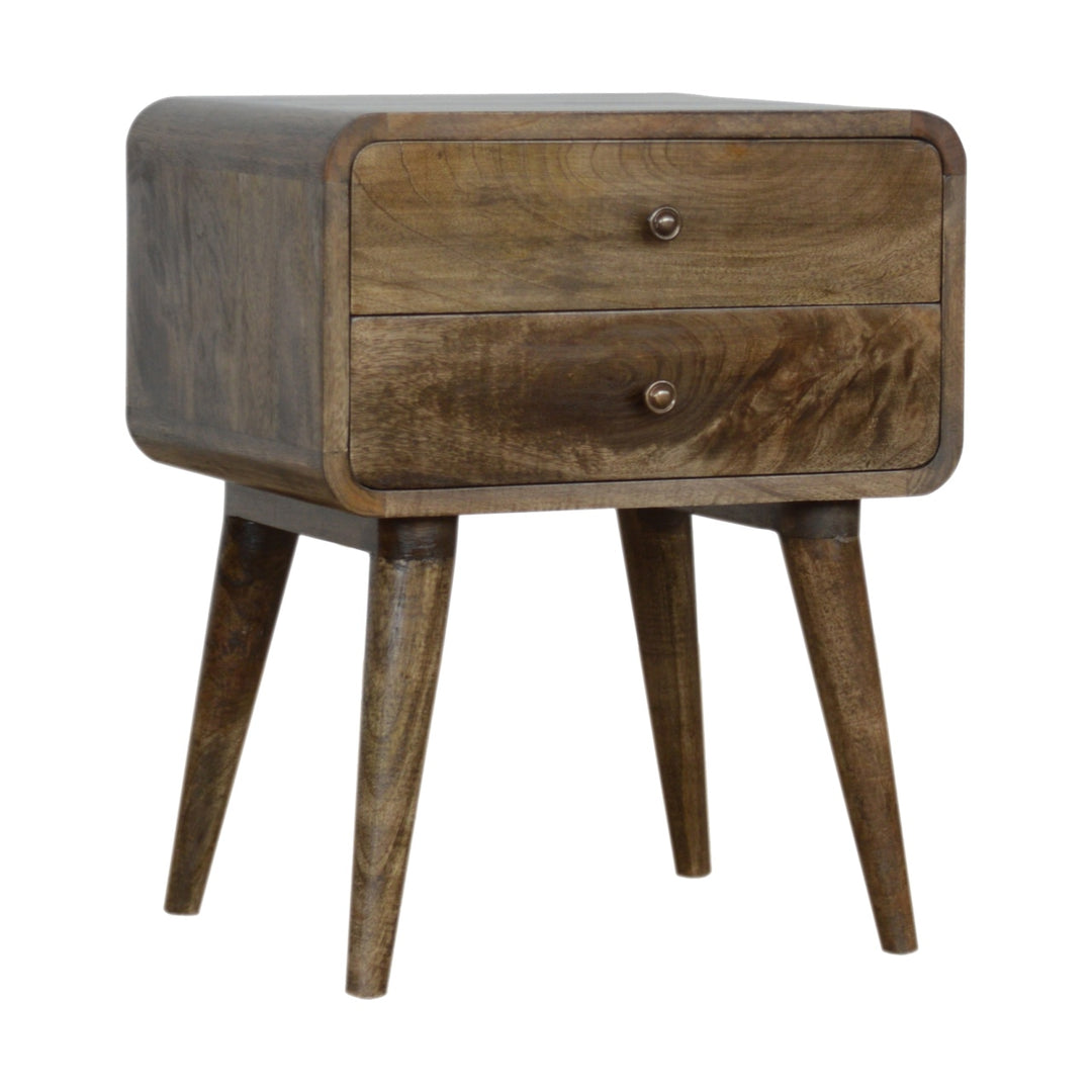 Curved Classic Grey Washed Bedside dropshipping