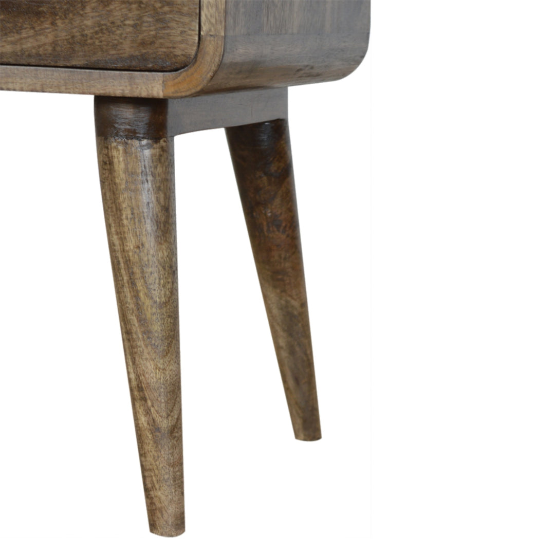 Curved Classic Grey Washed Bedside for reselling