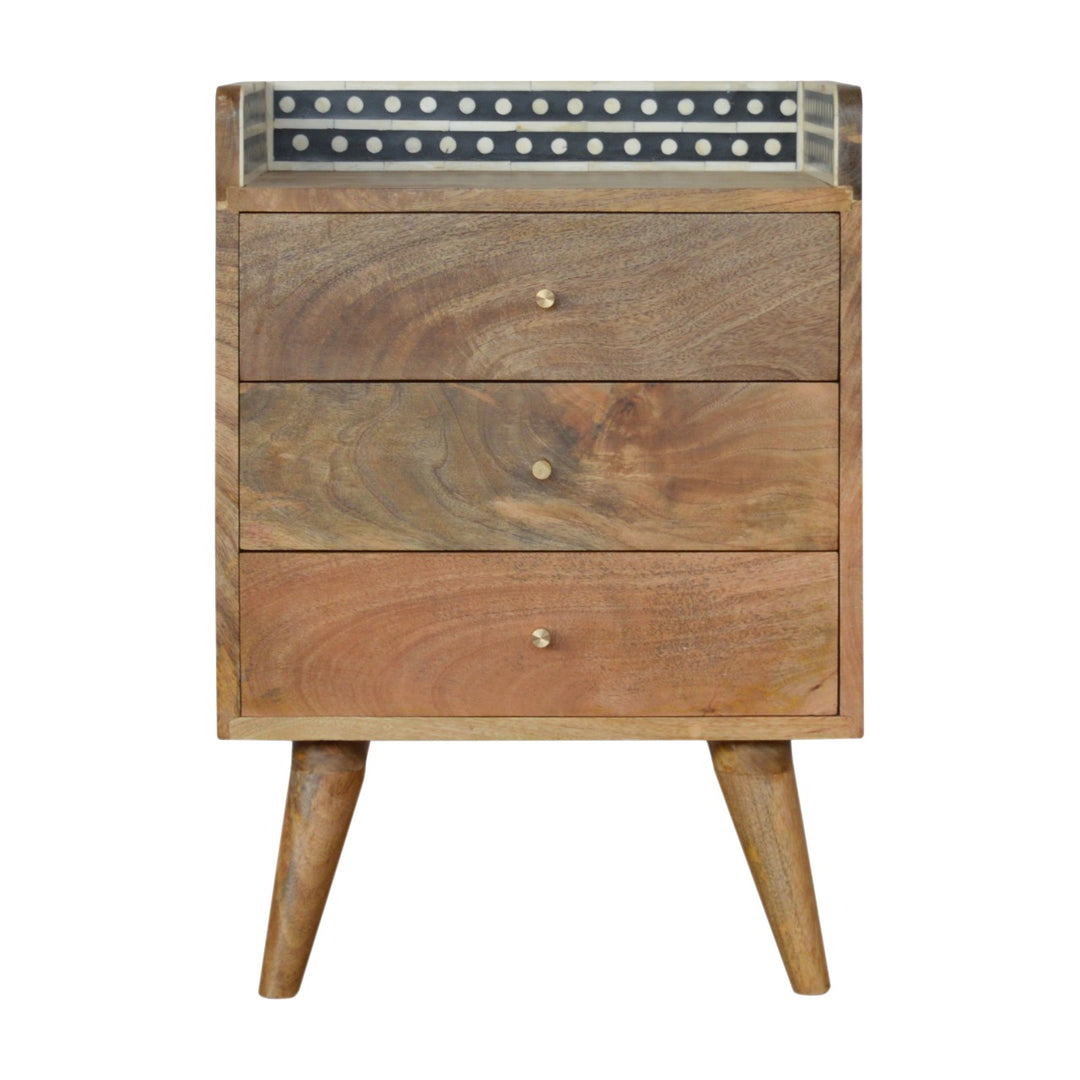 Bone Inlay Gallery Back Nightstand-0