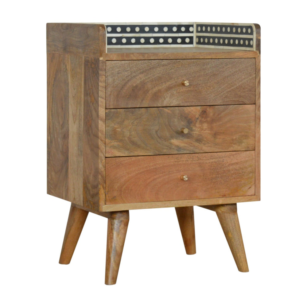 Bone Inlay Gallery Back Nightstand-1