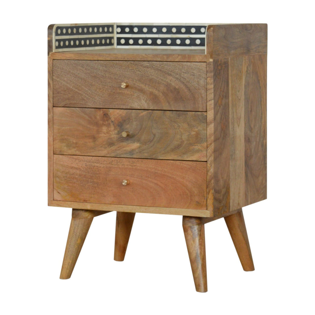 Bone Inlay Gallery Back Nightstand-2
