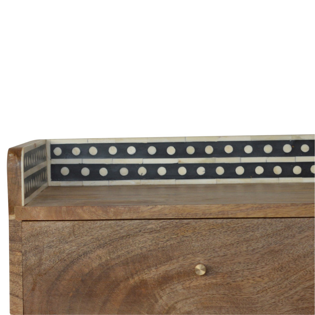 Bone Inlay Gallery Back Nightstand-5