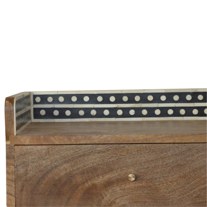 Bone Inlay Gallery Back Nightstand-5