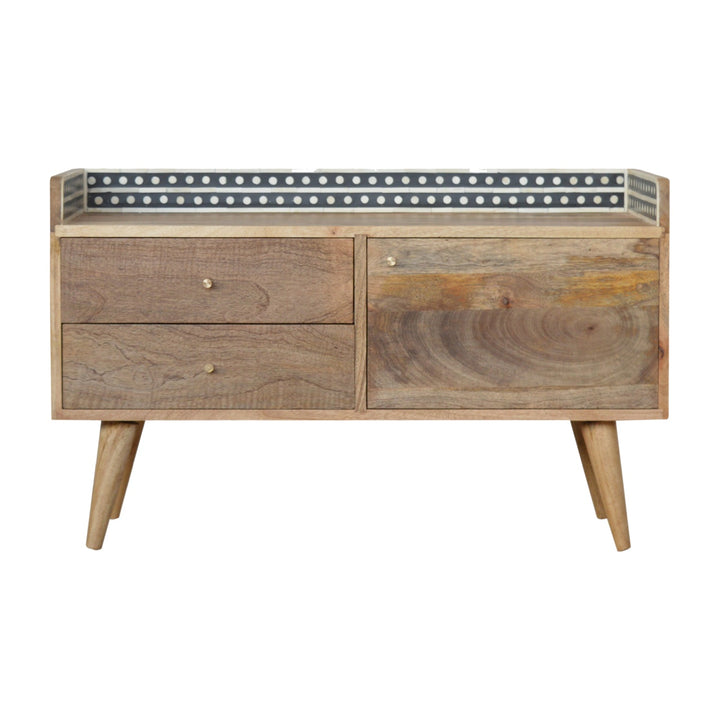 Bone Inlay Gallery Back Media Unit-0