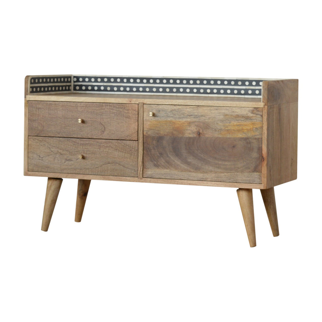 Bone Inlay Gallery Back Media Unit-2