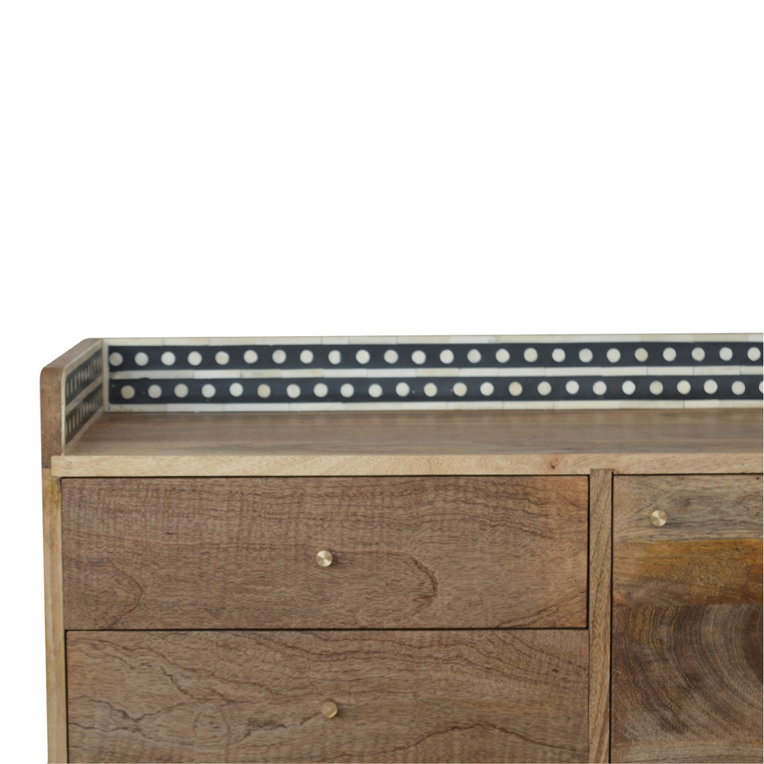 Bone Inlay Gallery Back Media Unit-3
