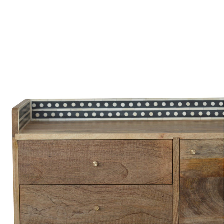 Bone Inlay Gallery Back Media Unit-3