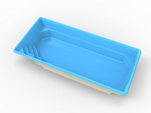 Glasfiberpool Lulevatten 8,00m x 3,75m x 1,50m