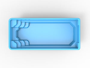 Glasfiberpool Marmen 6,20m x 3,75m x 1,50m