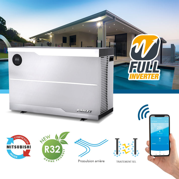 Poolvarmepumpe Poolex Silent Jet Fi Fuld Inverter