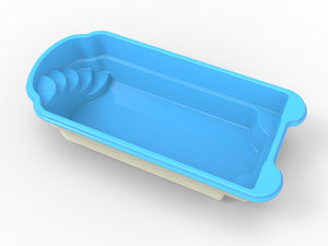 Glasfiberpool Roxen 6,00m x 3,00m x 1,40m