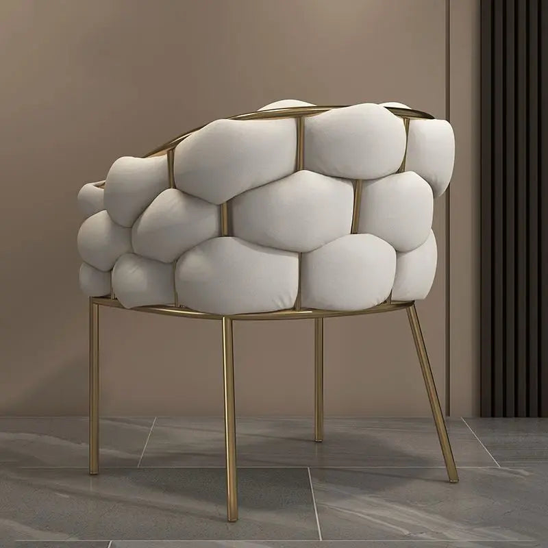 NNEOBA Modern Nordic White Dining Chair-2