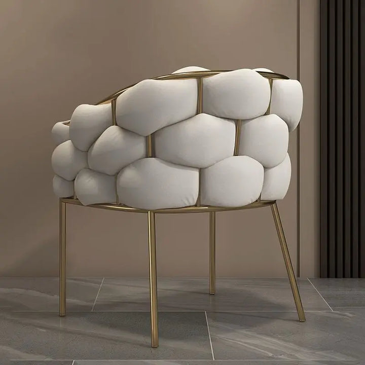NNEOBA Modern Nordic White Dining Chair-2