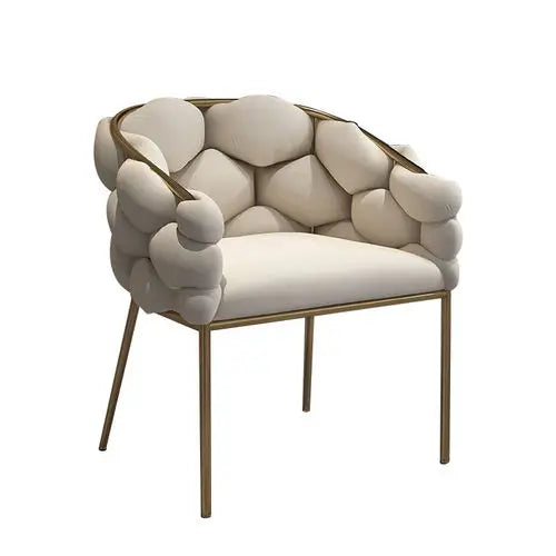 NNEOBA Modern Nordic White Dining Chair-0